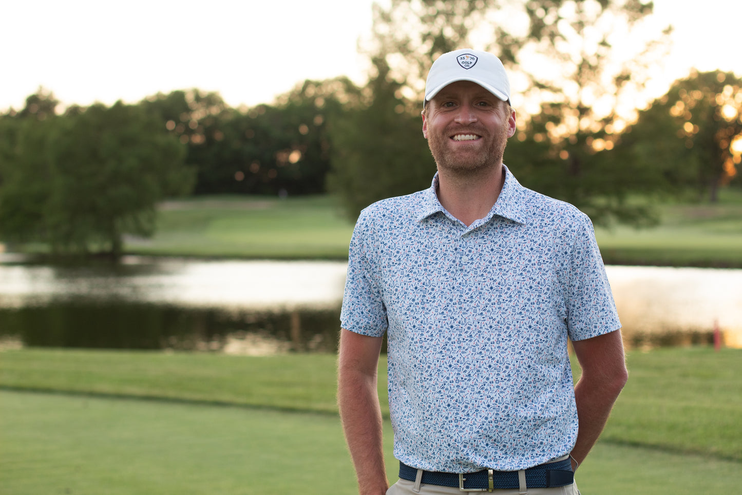 Gone Fishin' Men's Polo