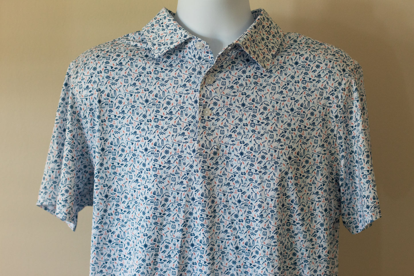 Gone Fishin' Men's Polo
