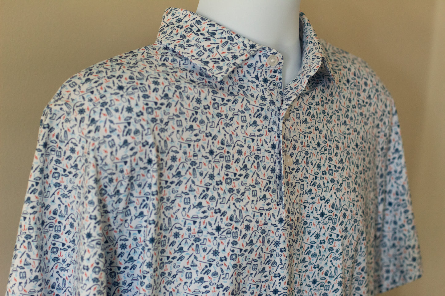 Gone Fishin' Men's Polo