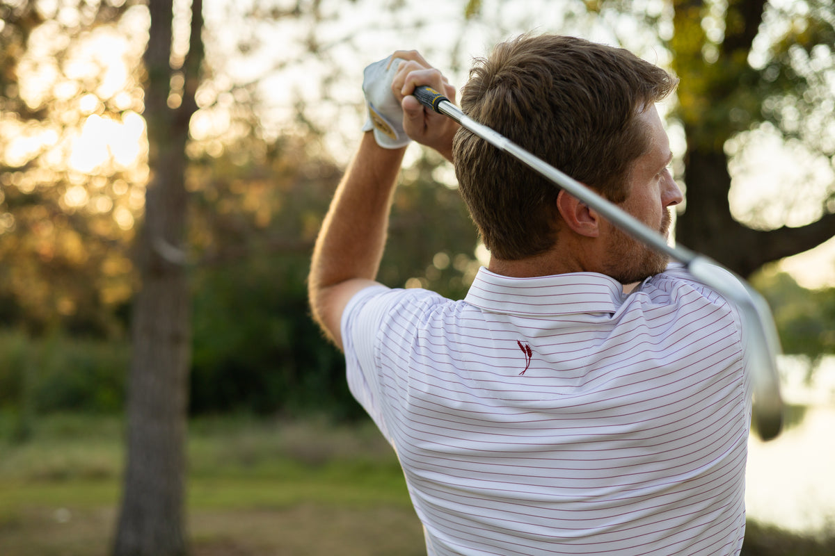 Open Road Stripe Men's Polo