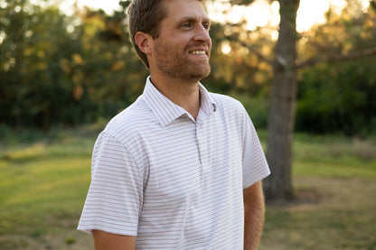 Open Road Stripe Men's Polo