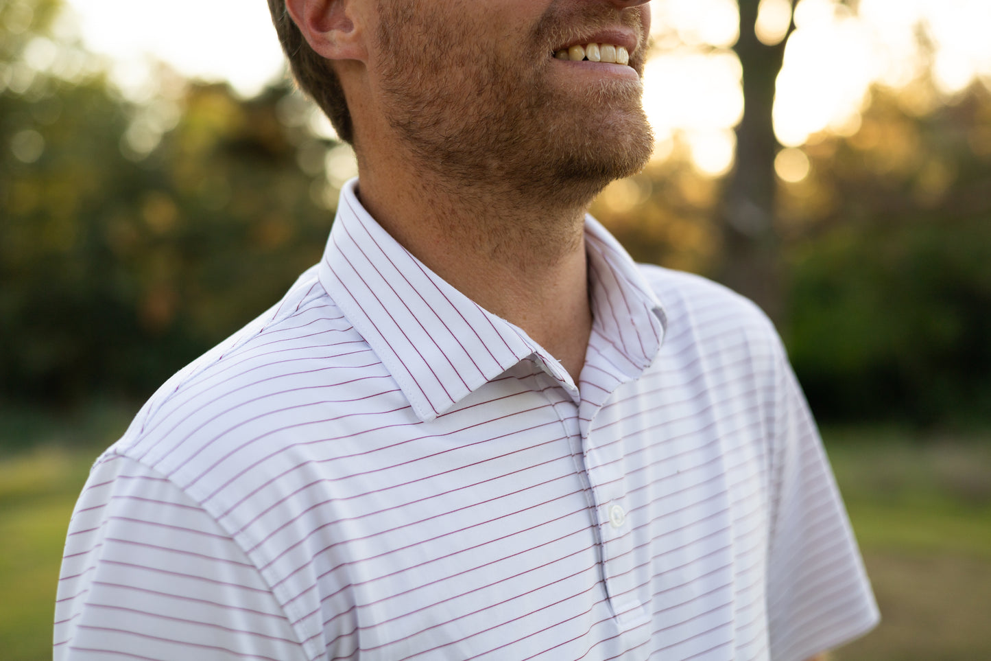 Open Road Stripe Men's Polo