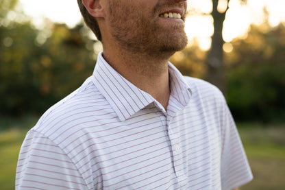Open Road Stripe Men's Polo