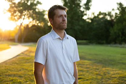 Open Road Stripe Men's Polo
