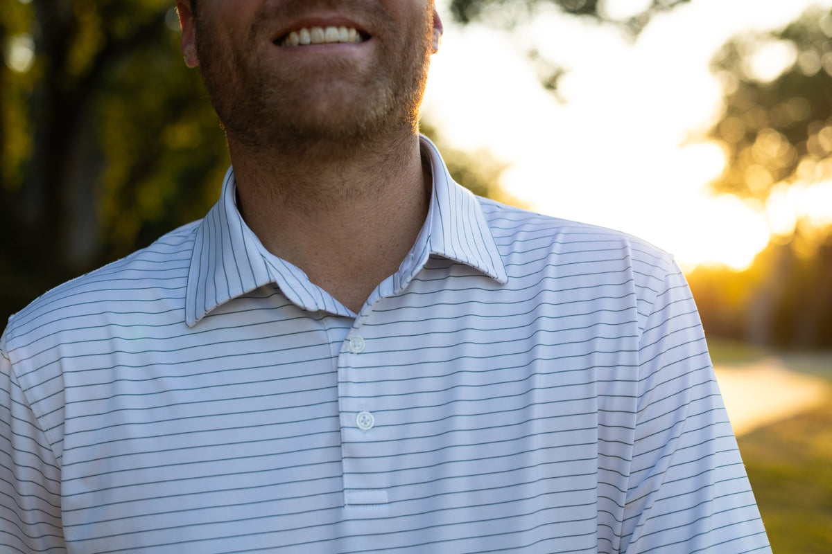 Open Road Stripe Men's Polo