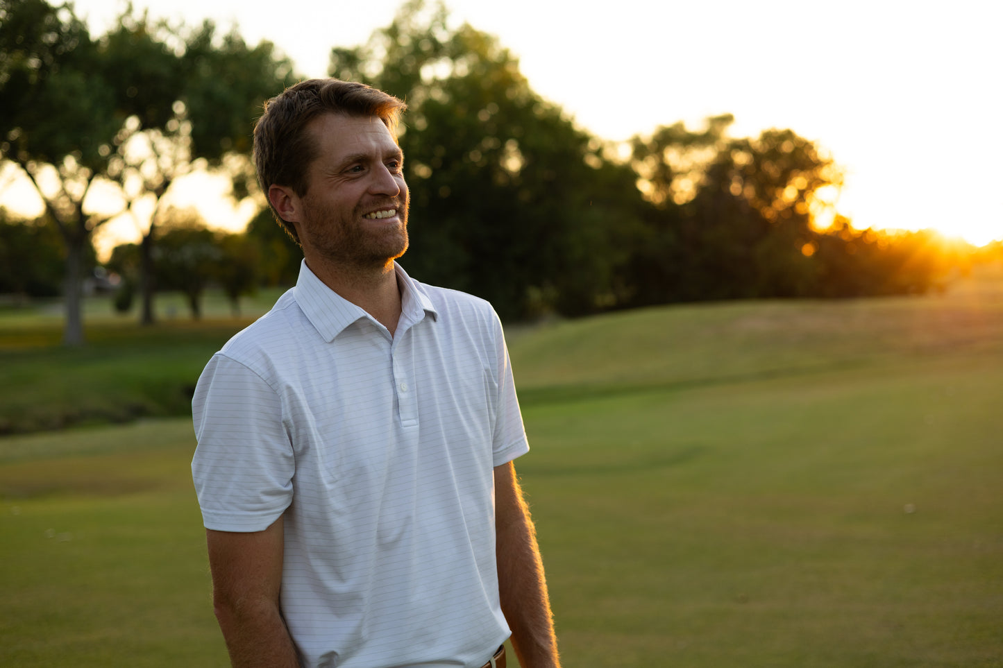 Open Road Stripe Men's Polo